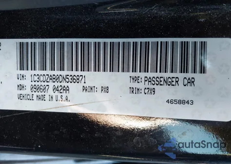 2013 Dodge Avenger Se z USA, uszkodzony, nr VIN 1C3CDZAB0DN536871